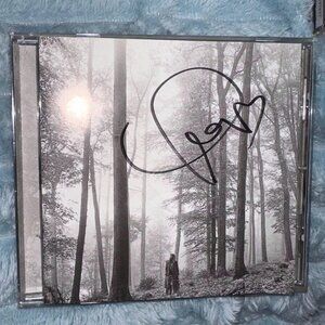 Signed Taylor Swift Folklore CD with Heart